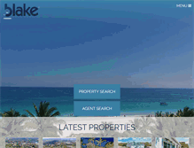 Tablet Screenshot of blakerealestate.com